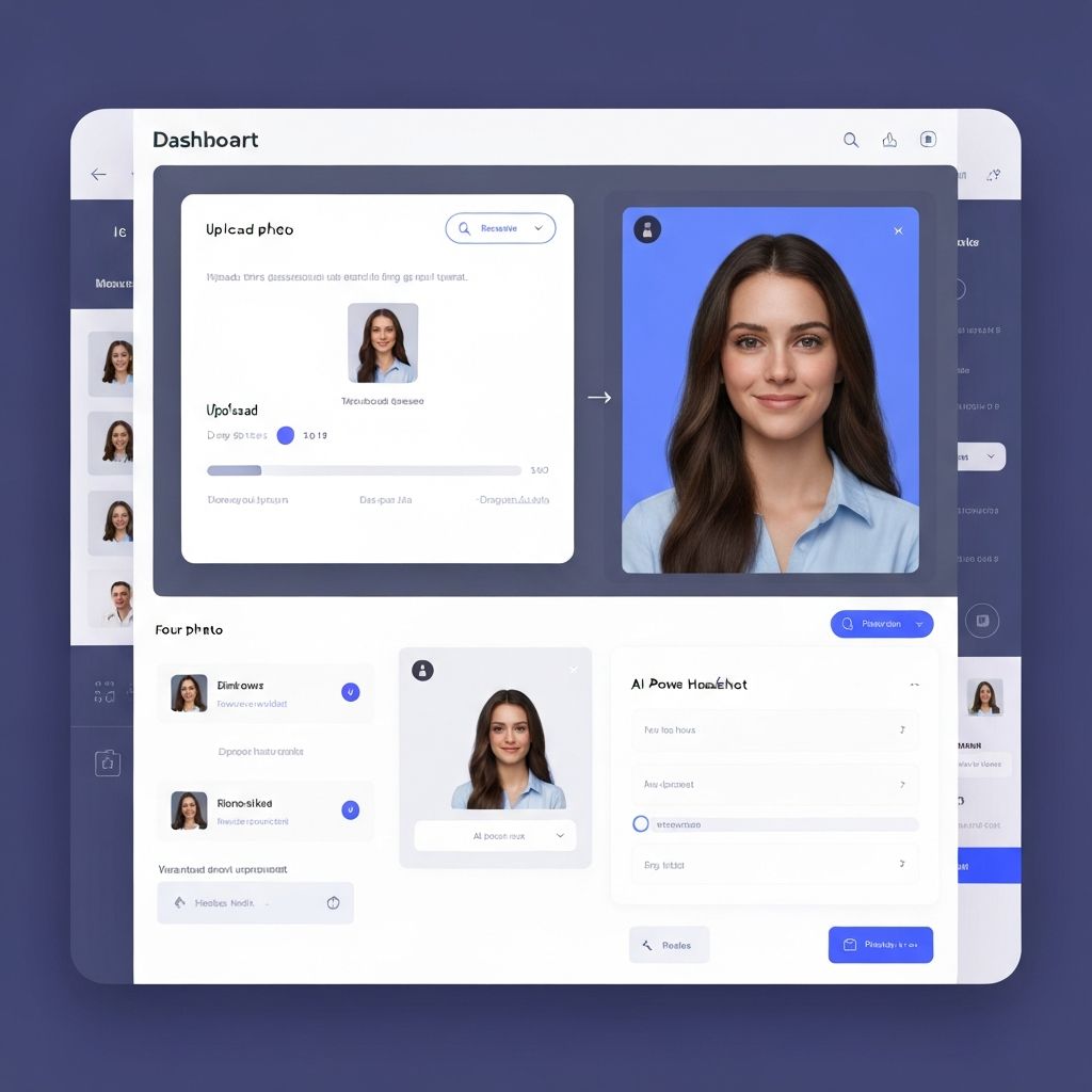 HeadshotAI Dashboard - Einfacher Upload-Prozess